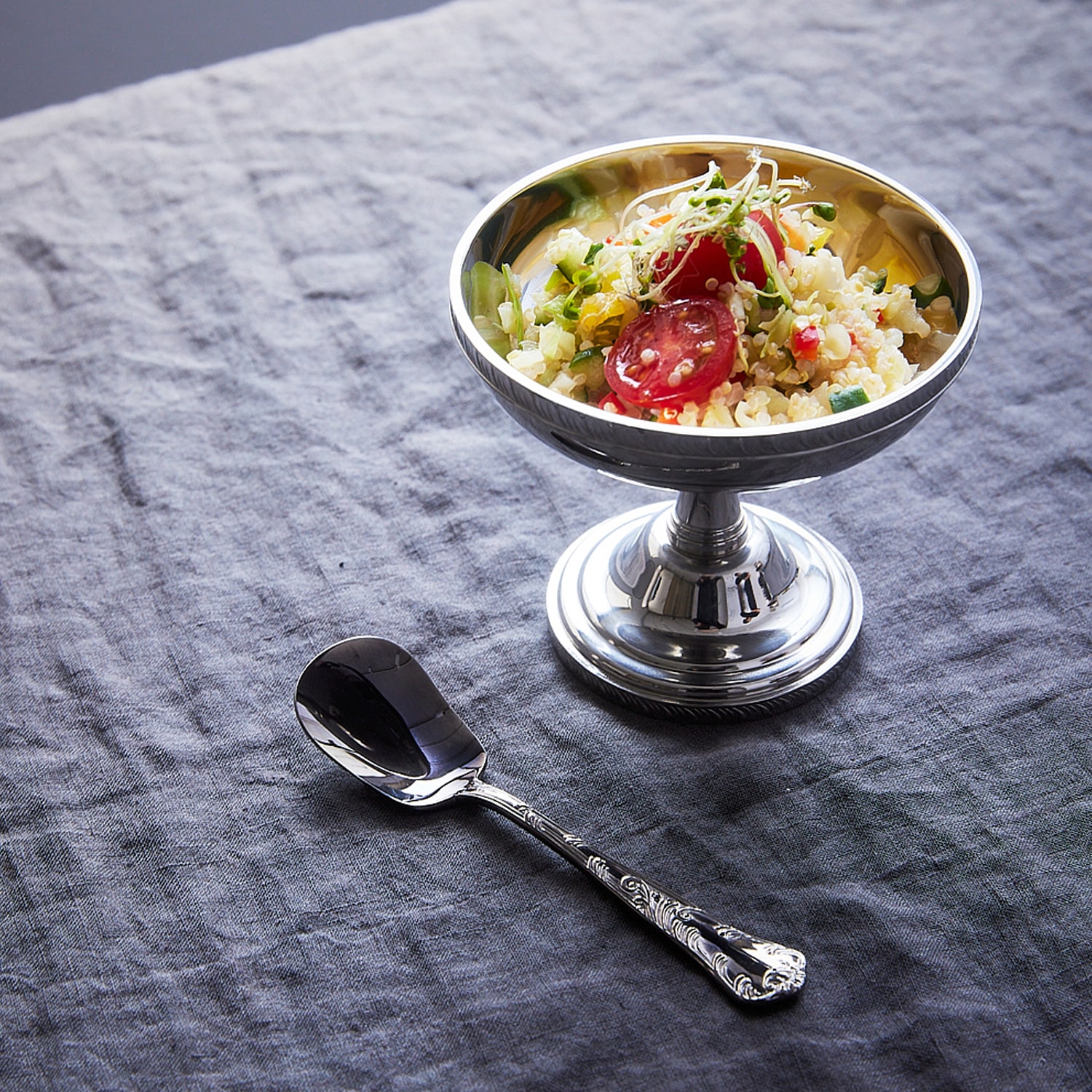 AS IT IS アイスクリームカップ&スプーン シルバー シルバー