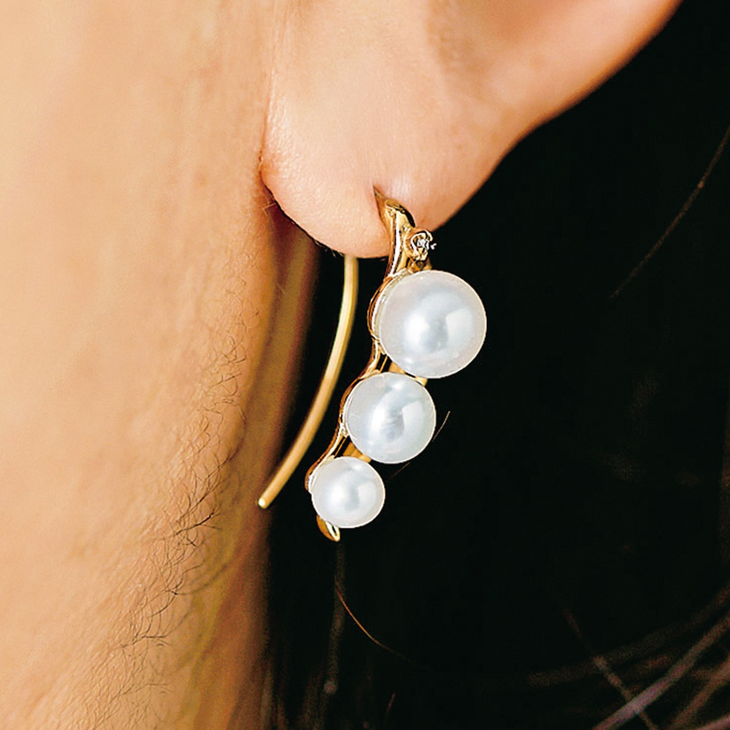 ジュエリーティント すずらんイヤーピン ゴールド