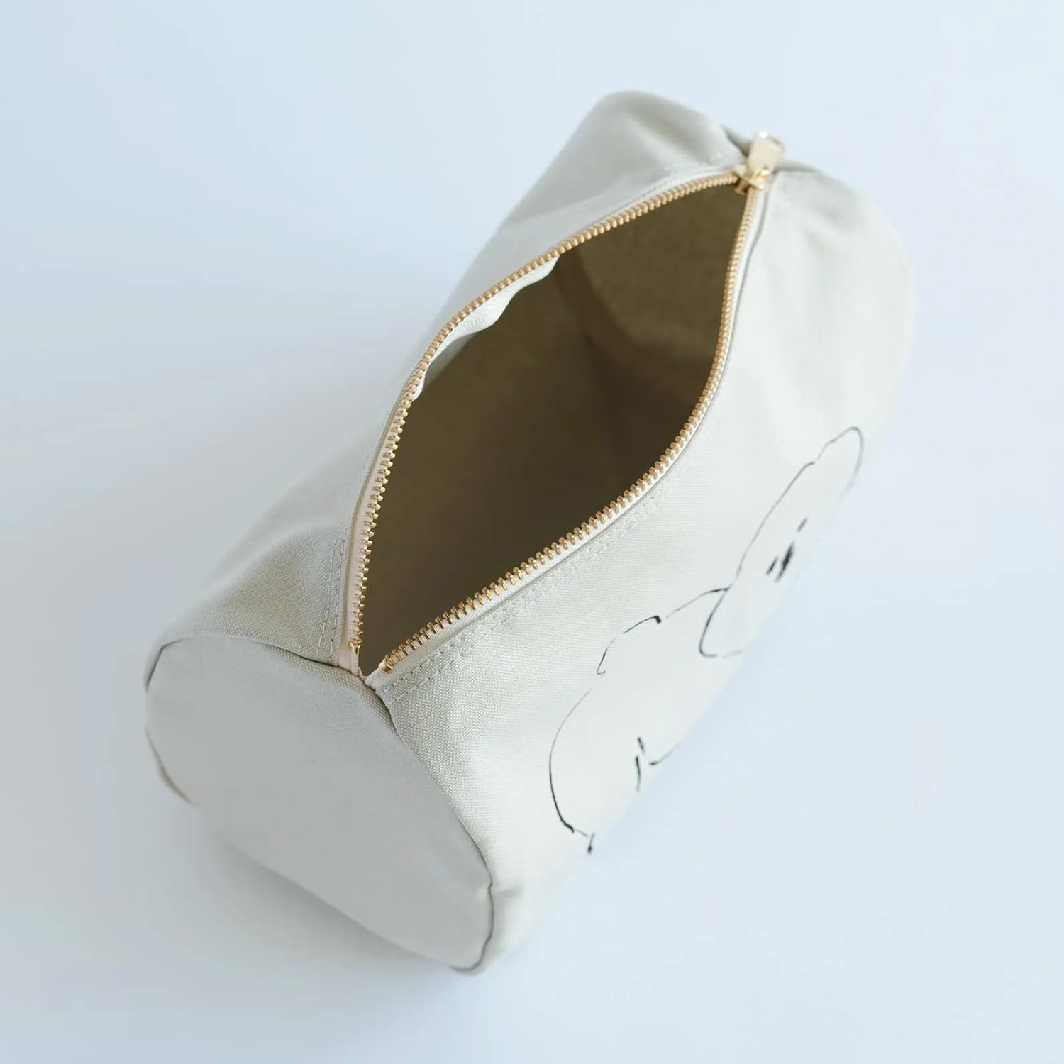 クラスカ MAMBO ラウンドボックスポーチL グレーベージュ