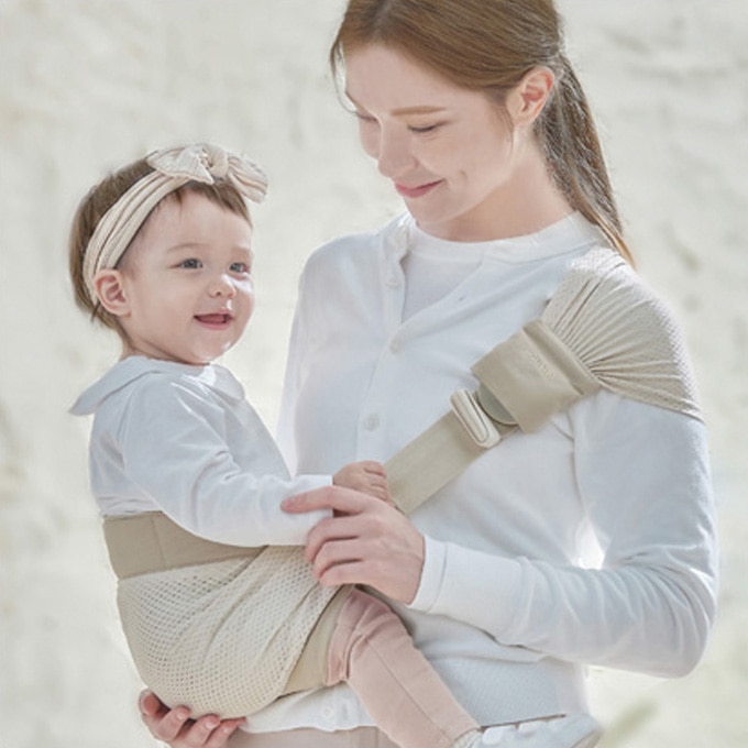 グンビ 抱っこ紐サイドヒップシート ベージュ