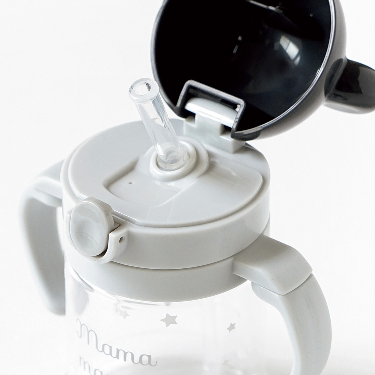 ディモワ ドリンクポーチ&ストローマグ シルバー