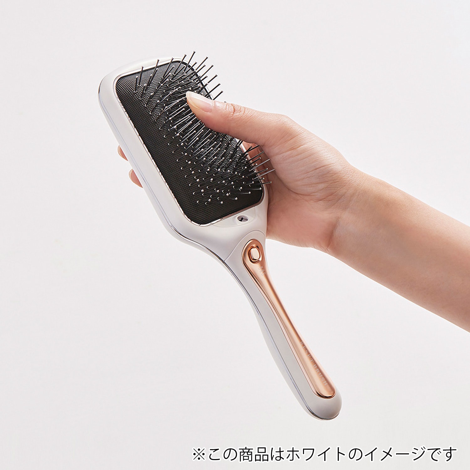 コイズミ マイナスイオンリセットブラシ グレー