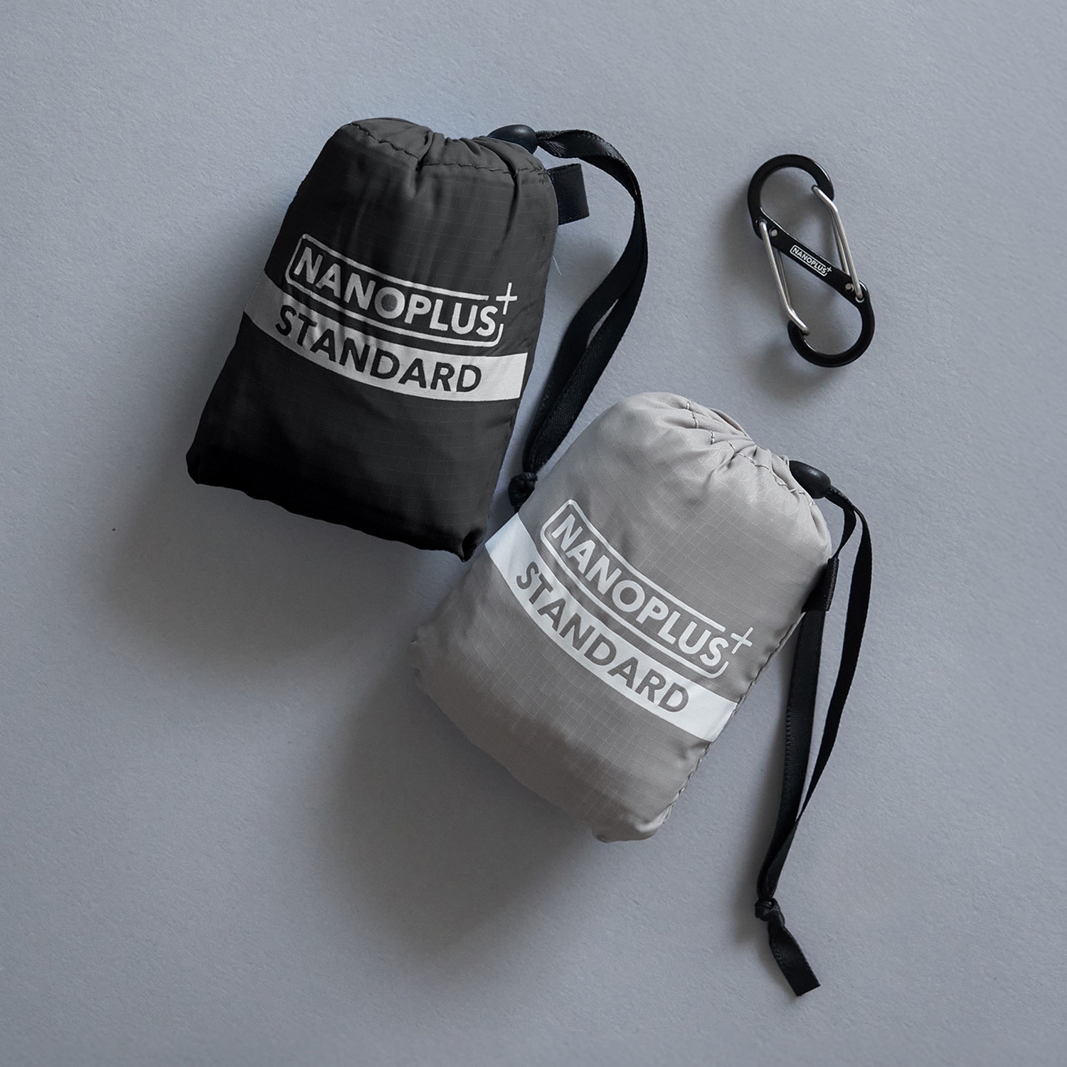 ナノプラス エコバッグ2個セット ブラック・グレージュ