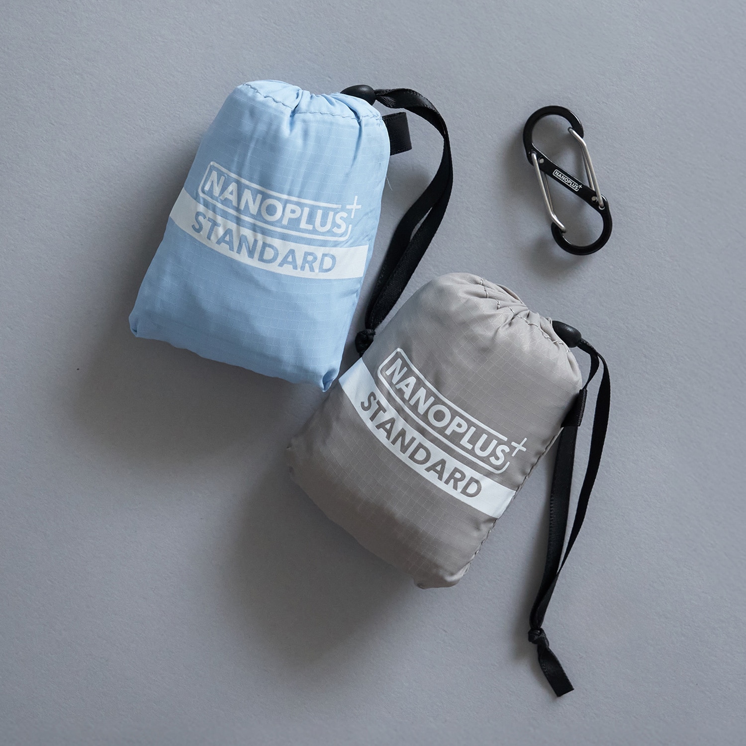 ナノプラス エコバッグ2個セット ペールブルー・グレージュ