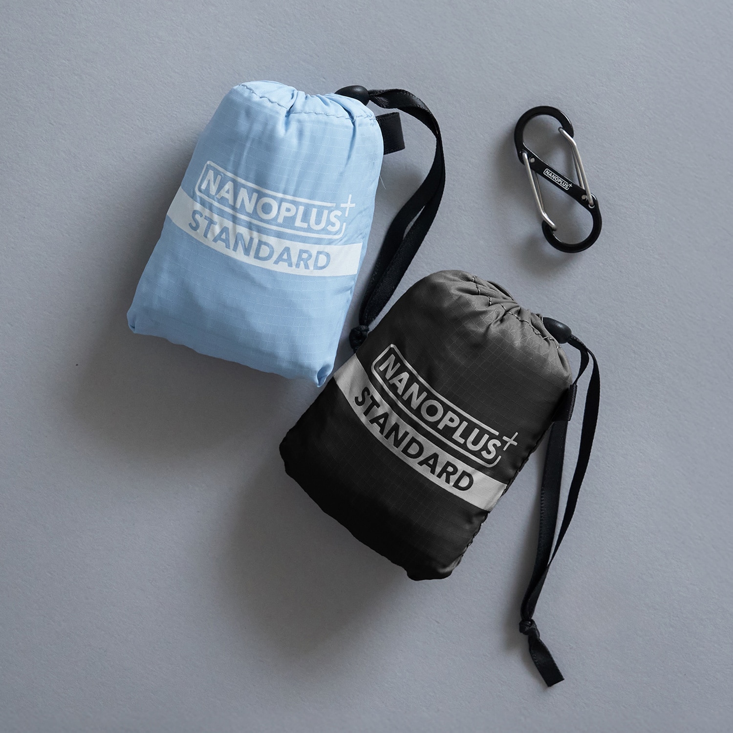 ナノプラス エコバッグ2個セット ブラック・ペールブルー