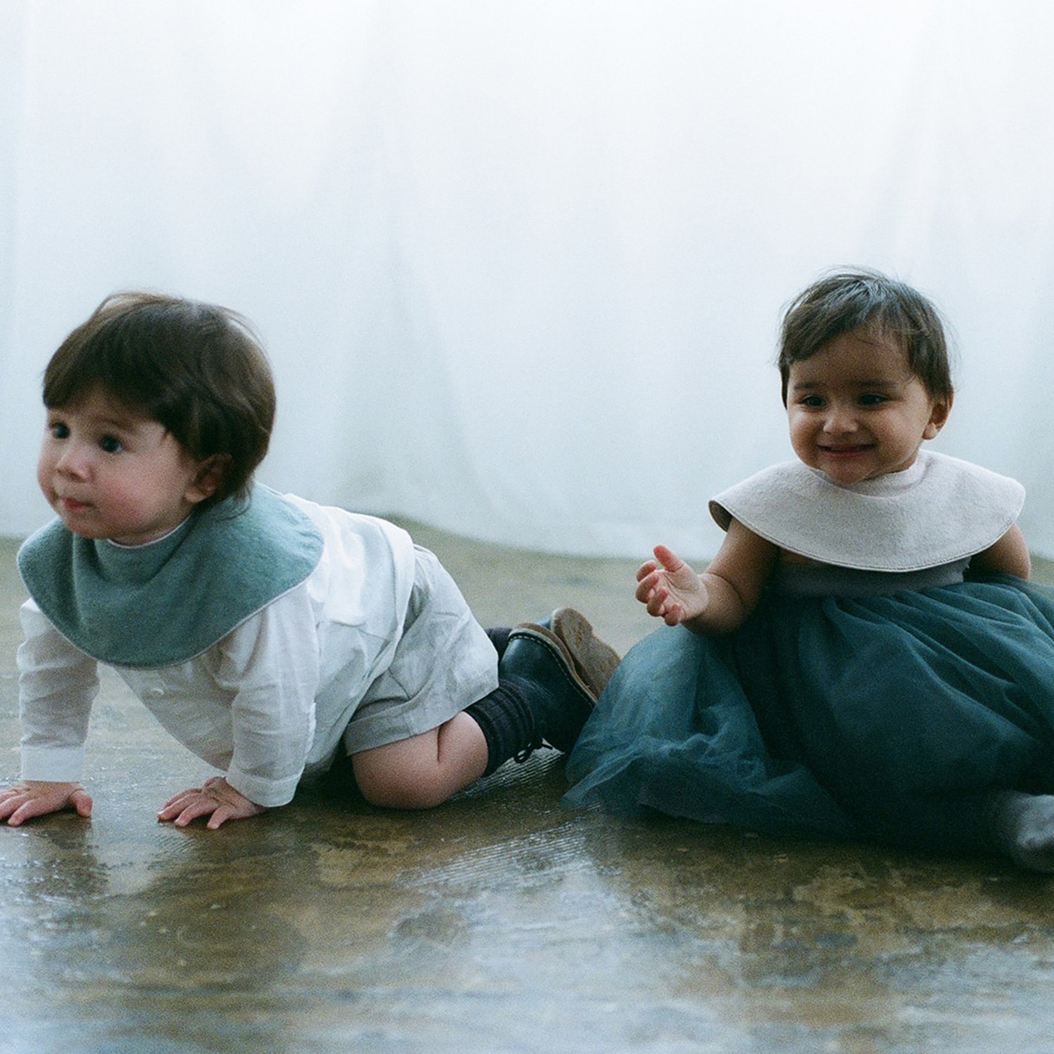 マールマール スタイ&レッグウォーマーセット 	〈スタイ〉ピスタチオ〈レッグウォーマー〉ホワイト