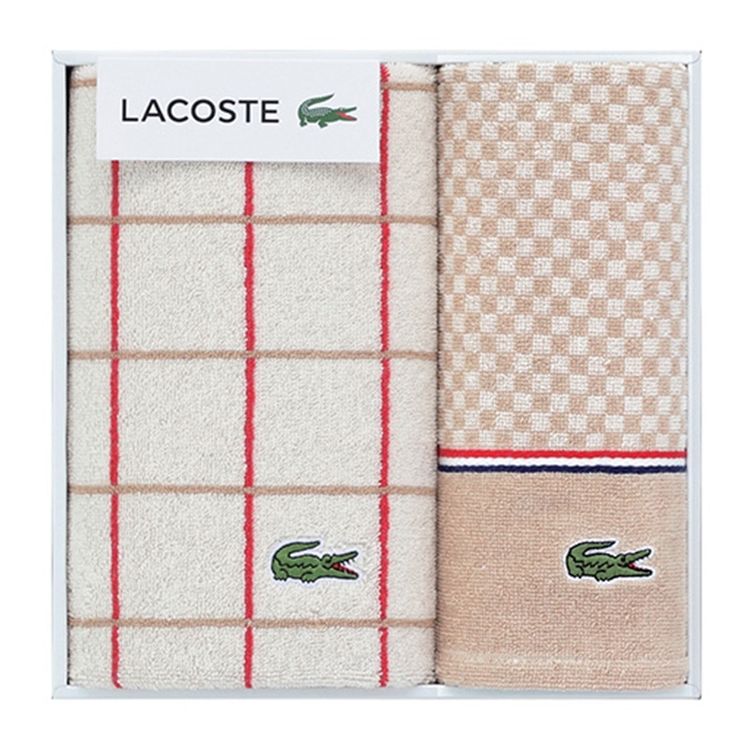 ラコステ タオルセット アイボリー