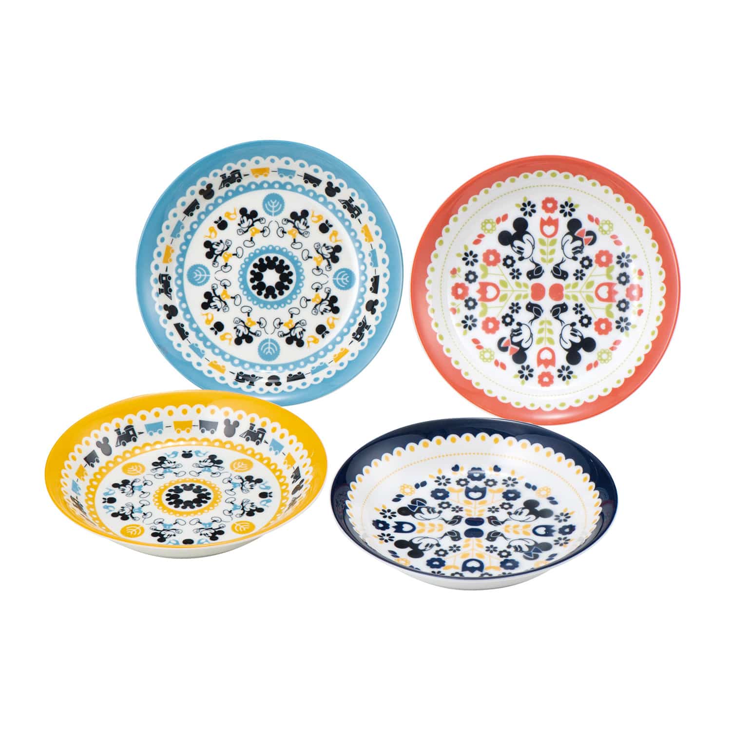 ミッキー&ミニーカレー皿4枚セット