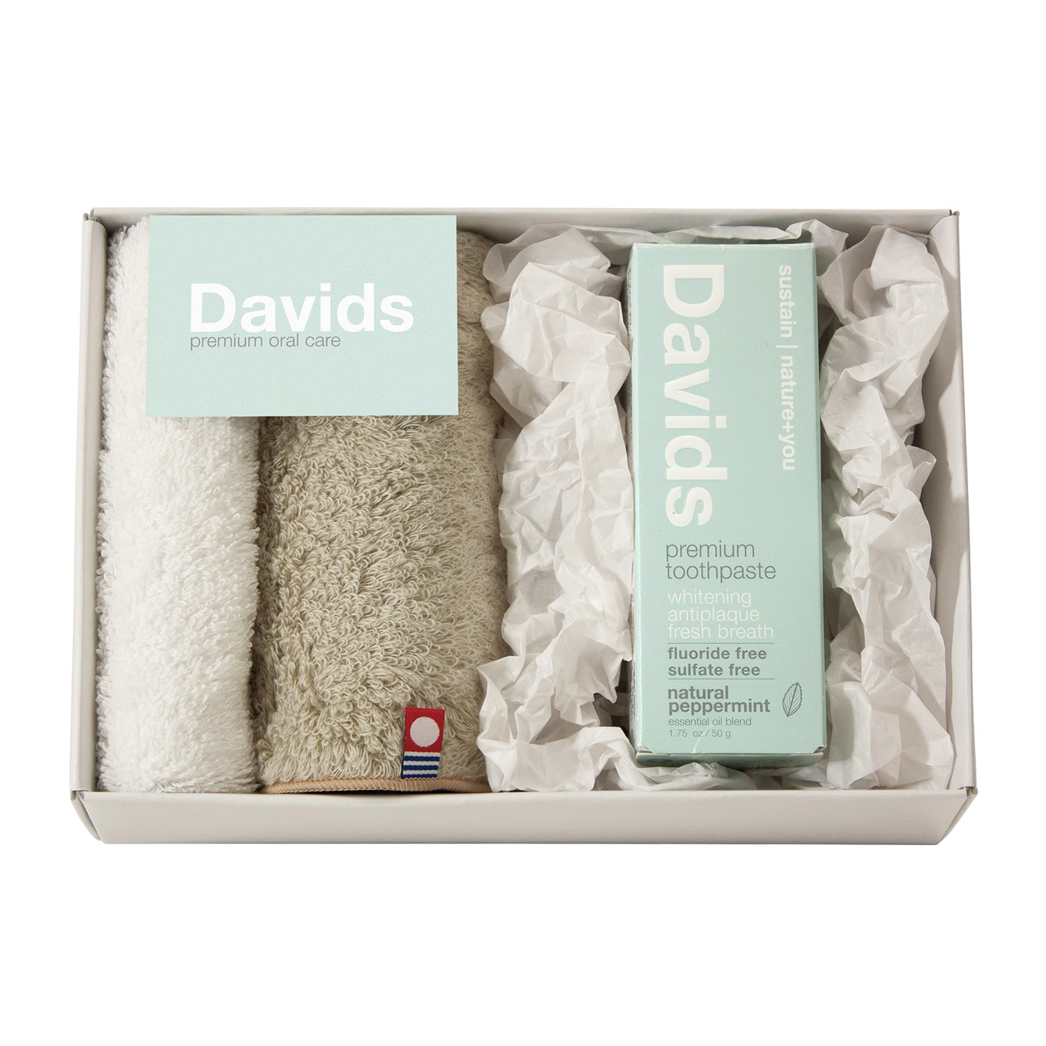 デイヴィッズ ホワイトニングトゥースペースト・ハンカチセット