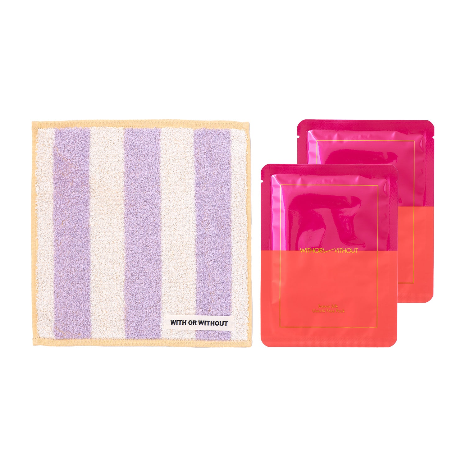 ウィズ オア ウィズアウト ハンカチ・フェイスマスクセット