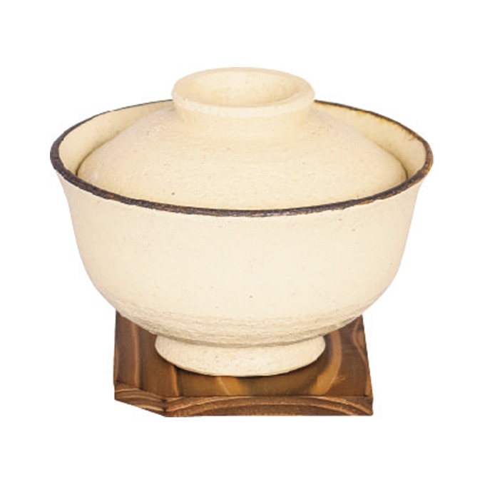 長谷園 陶珍おひつ碗 粉引