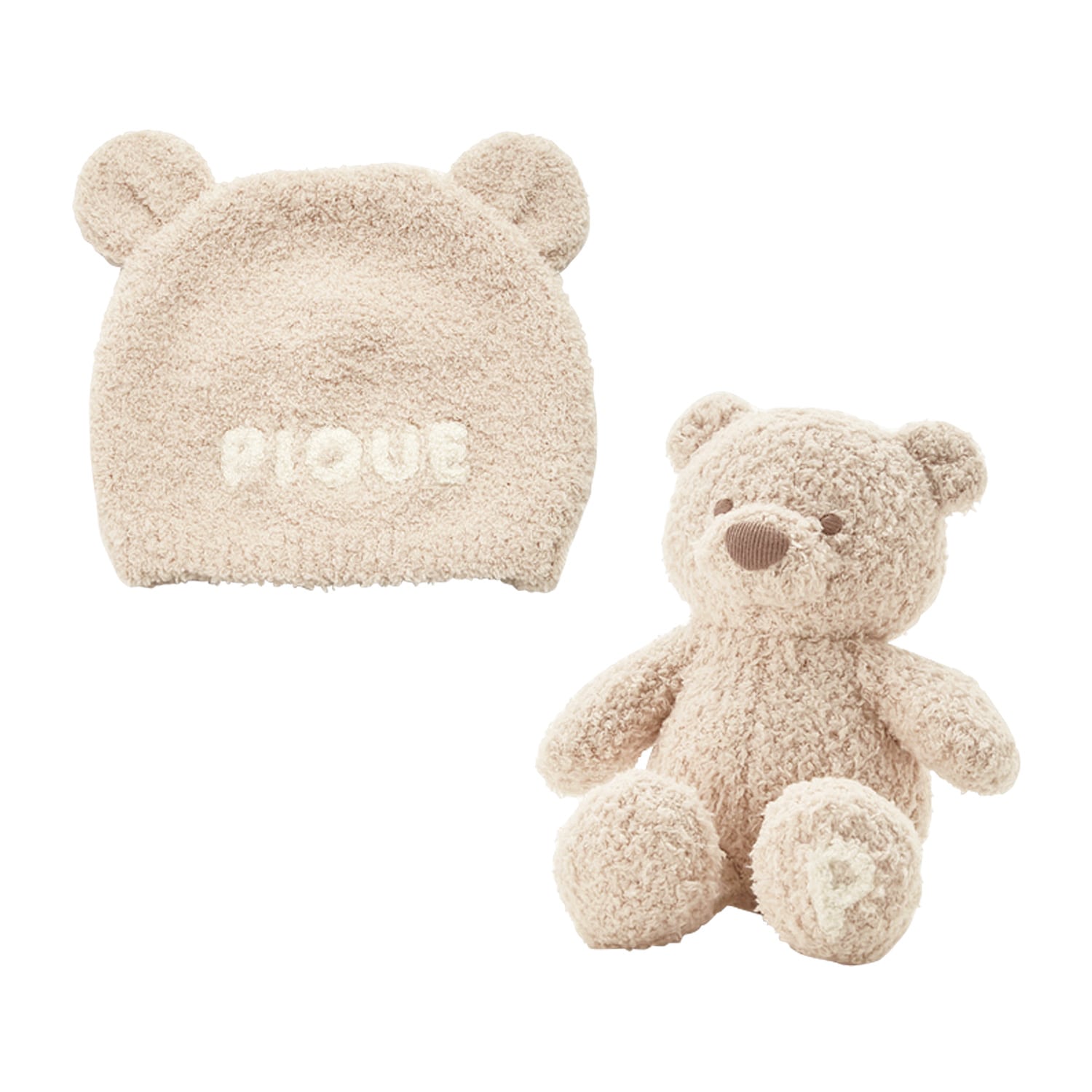 ジェラート ピケ パウダーベアキャップ＆ぬいぐるみ【eGift