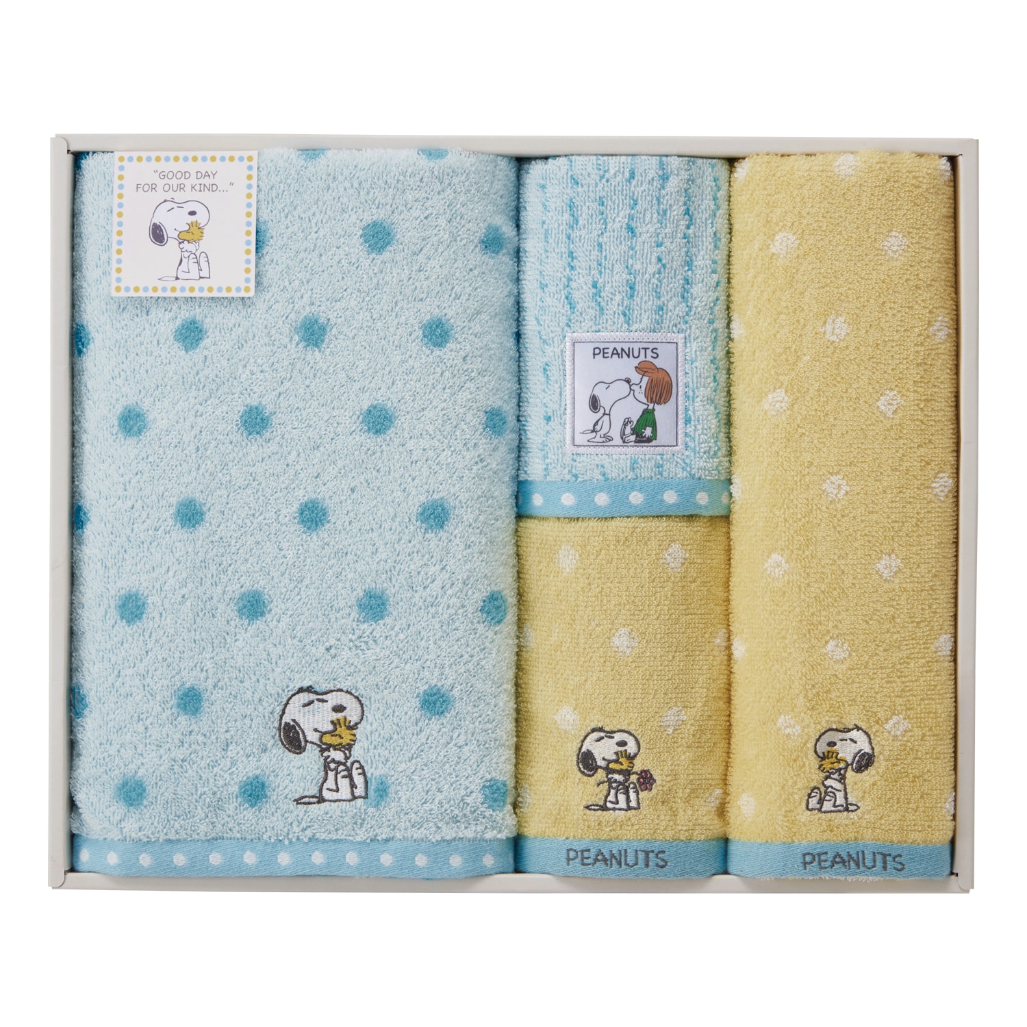 スヌーピー ハグ タオル4枚セット