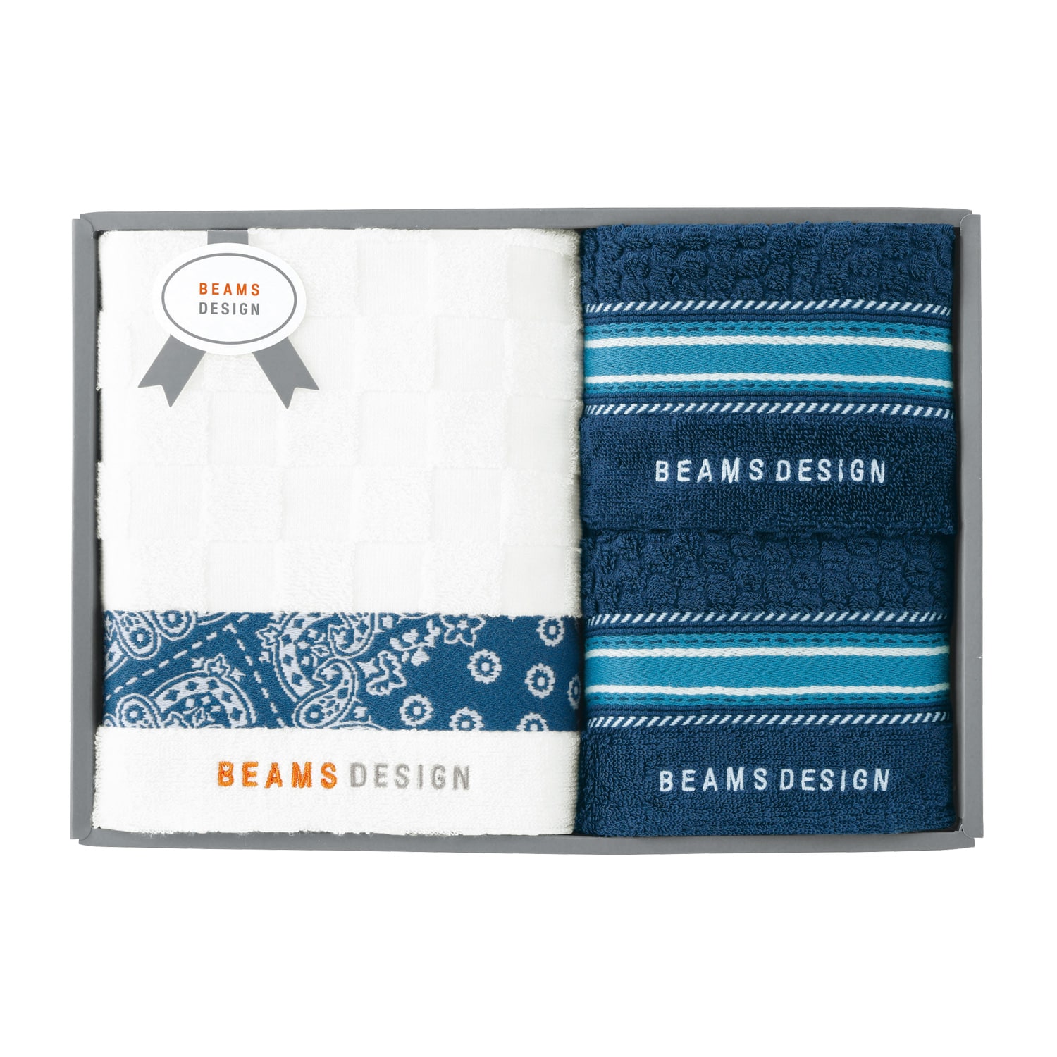 ビームス デザイン タオルセット ネイビー