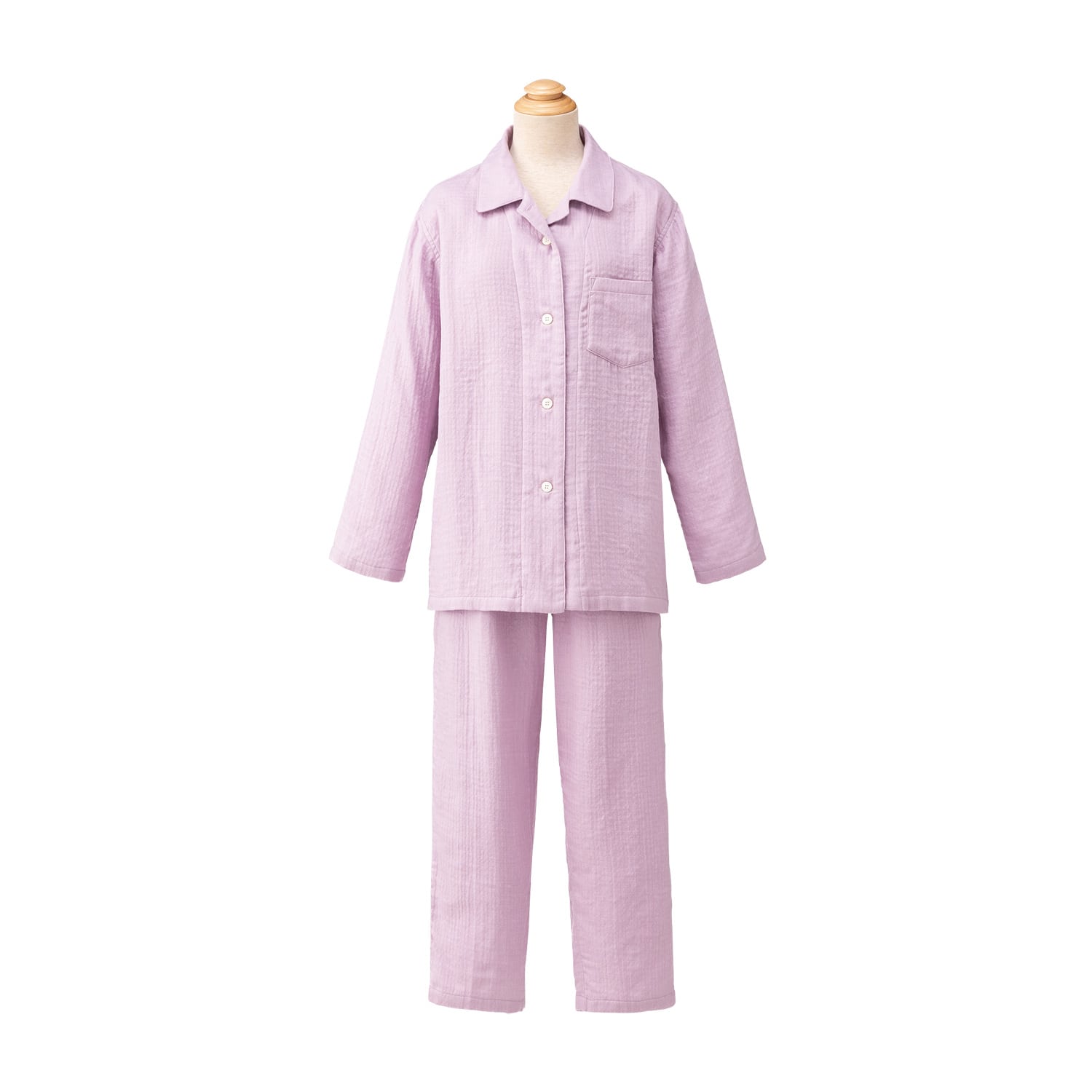 ウチノ マシュマロガーゼレディスパジャマ L バイオレット L