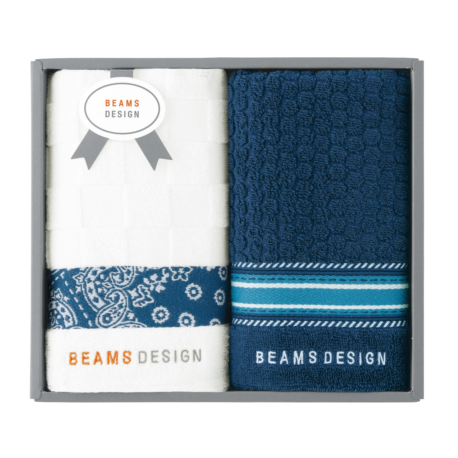 ビームス デザイン フェイスタオル2枚セット