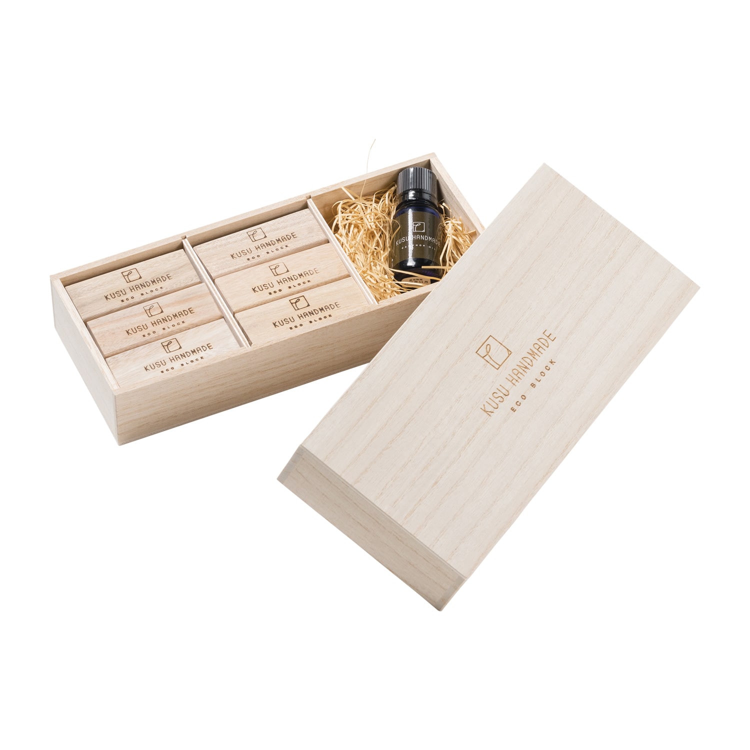 クス ハンドメイド エコブロック&カンフルオイルセット