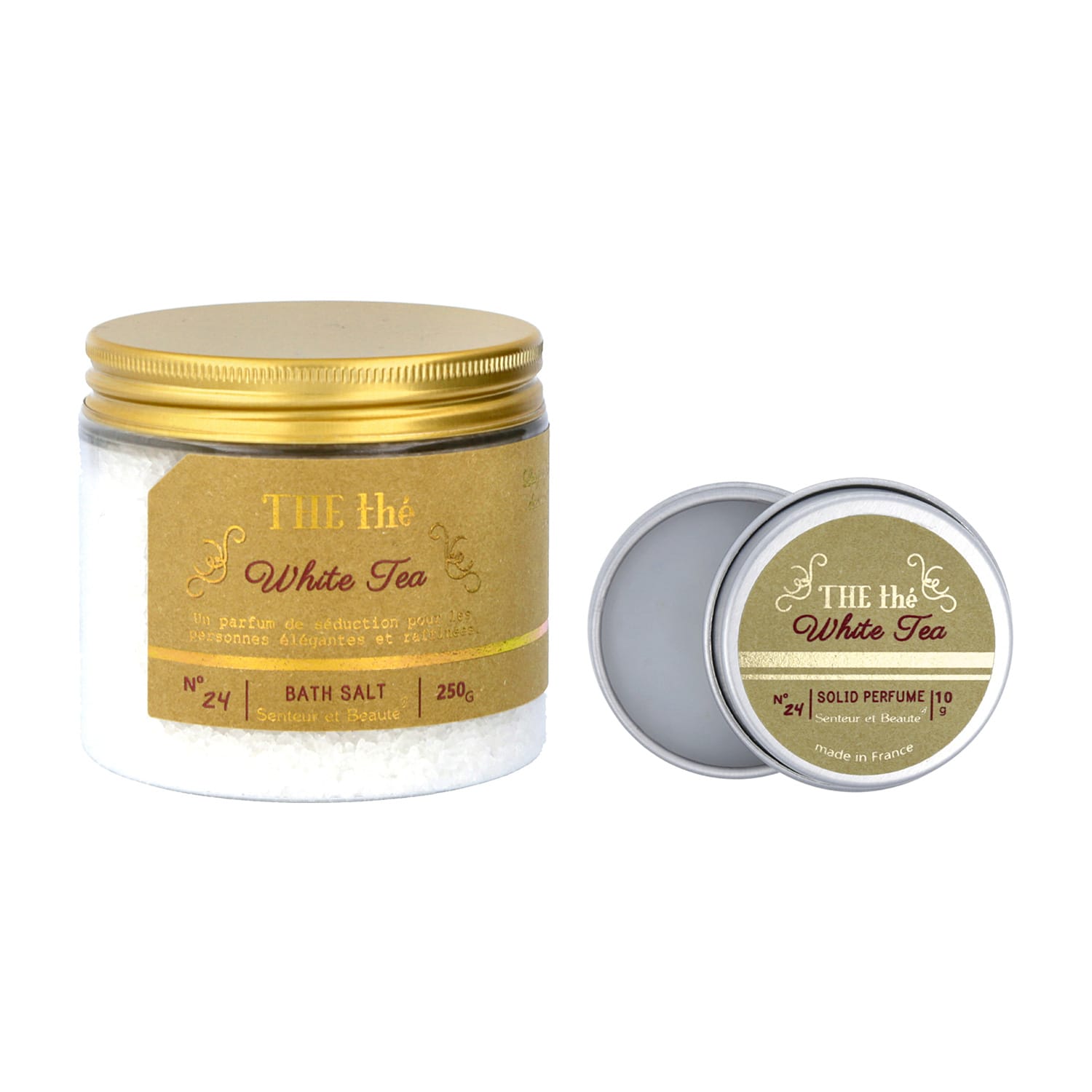 サンタール・エ・ボーテ　ザ・ティー バスソルト＆練り香水 ホワイトティー