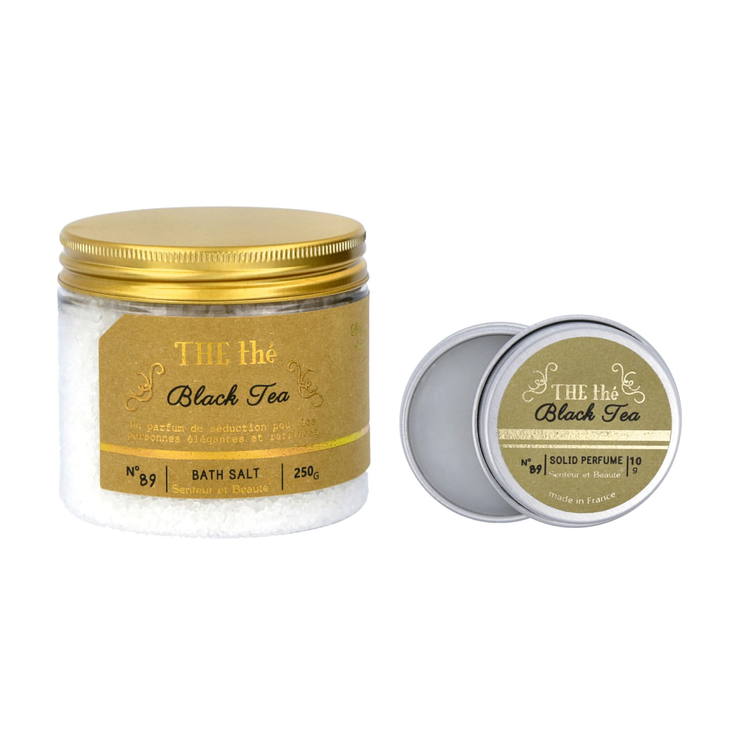 サンタール・エ・ボーテ　ザ・ティー バスソルト＆練り香水 ブラックティー