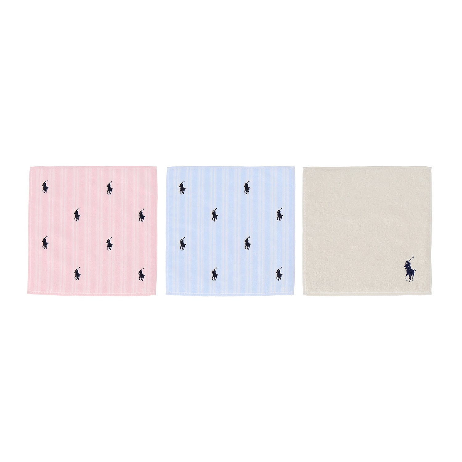 ポロ ラルフ ローレン ミニタオル３枚セット