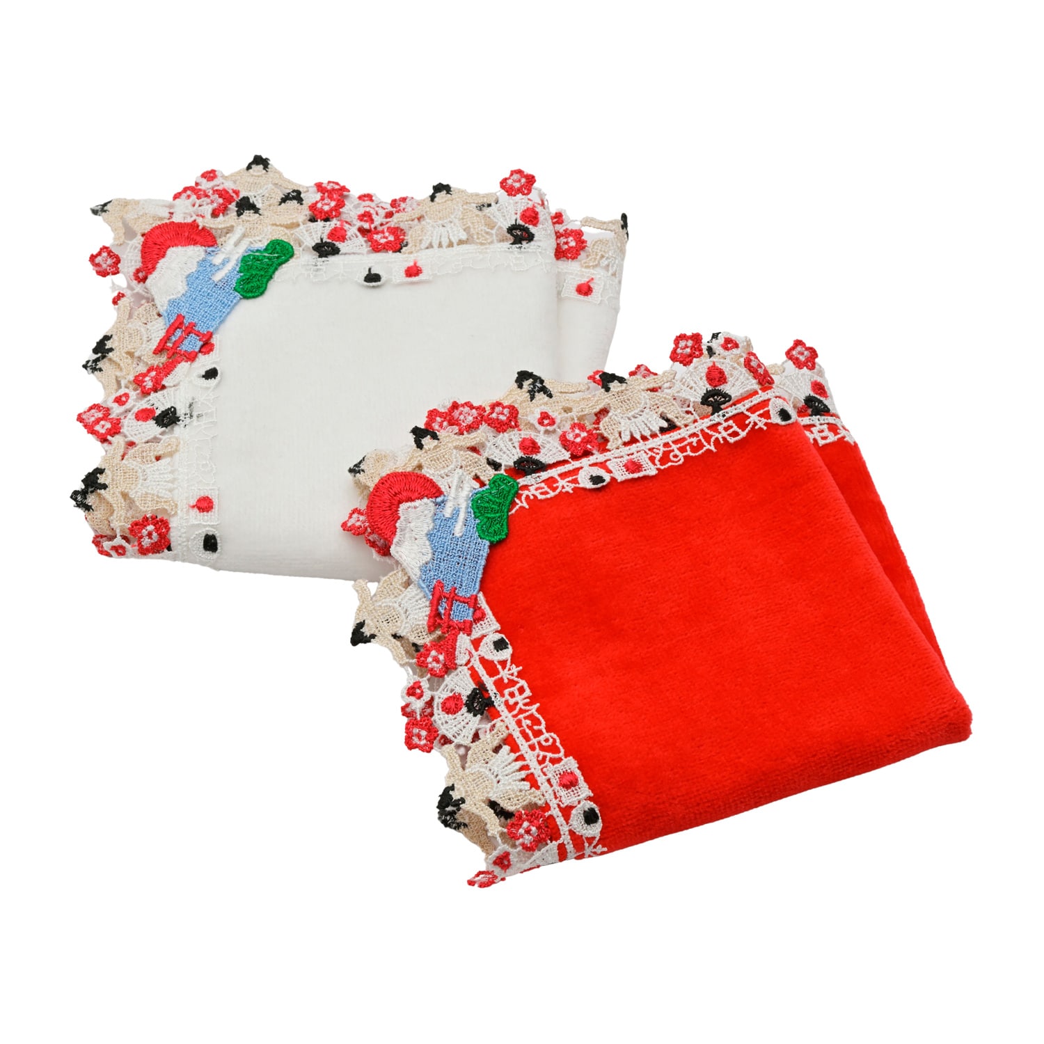 近沢レース店 タオルハンカチ2枚セット