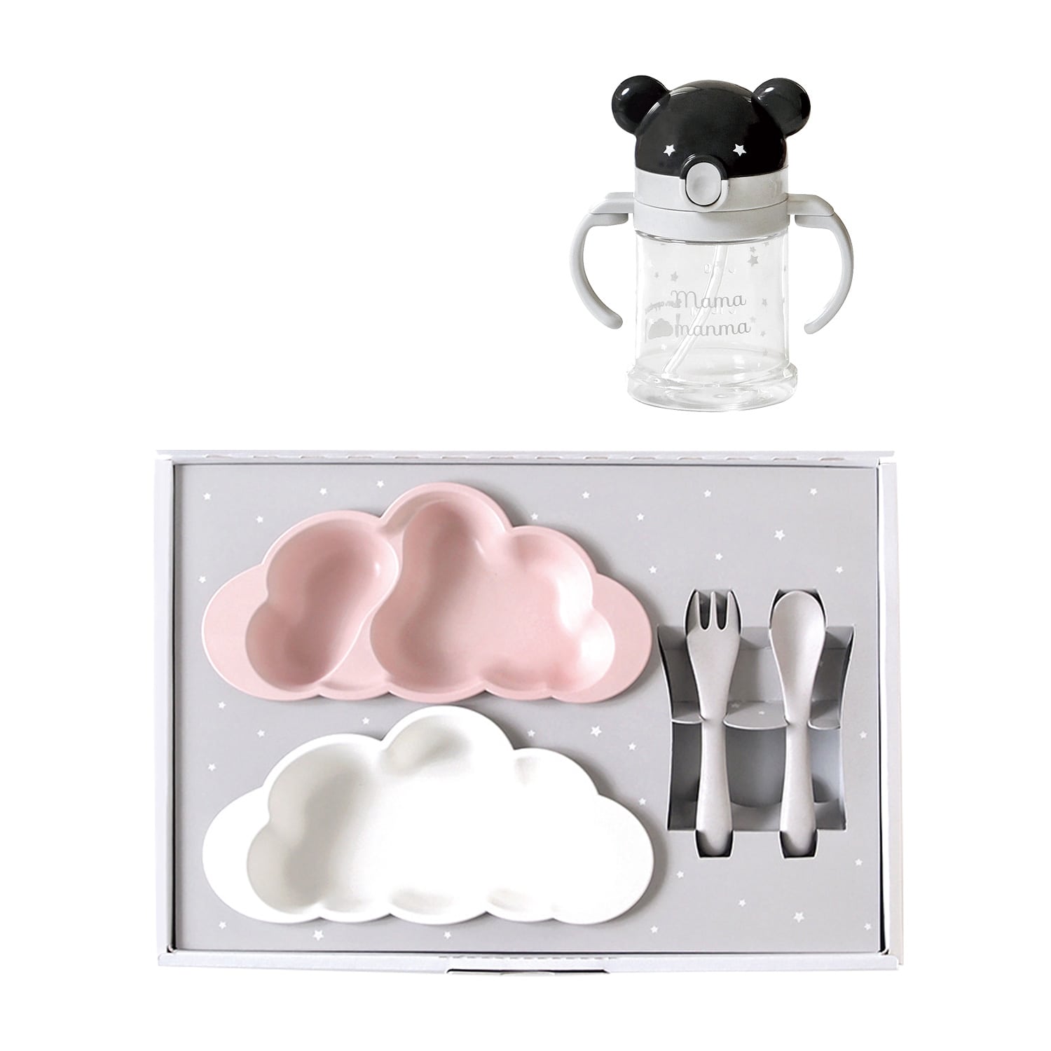 ディモワ マママンマ プレートセット＆ストローマグ