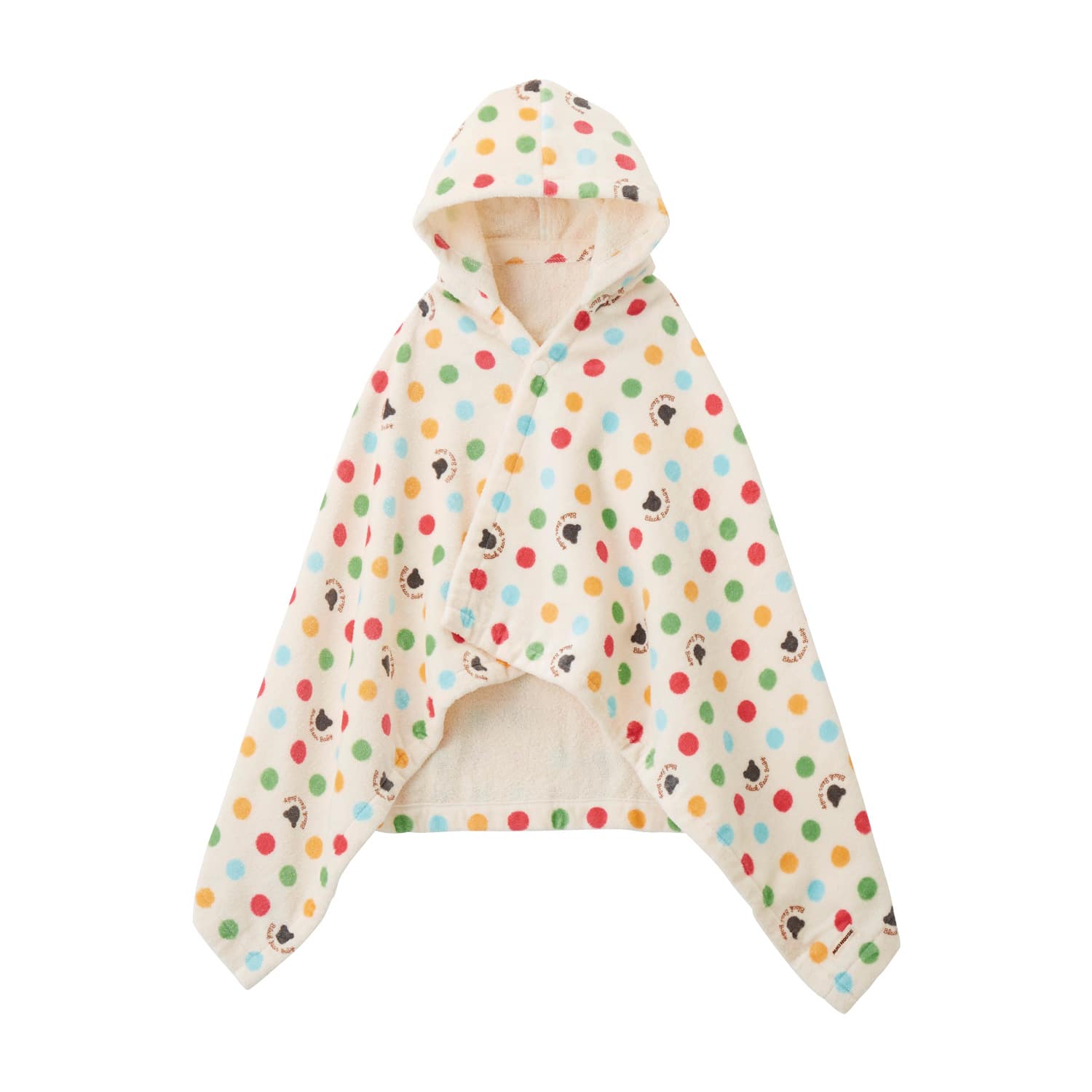 ミキハウス フード付きバスポンチョ