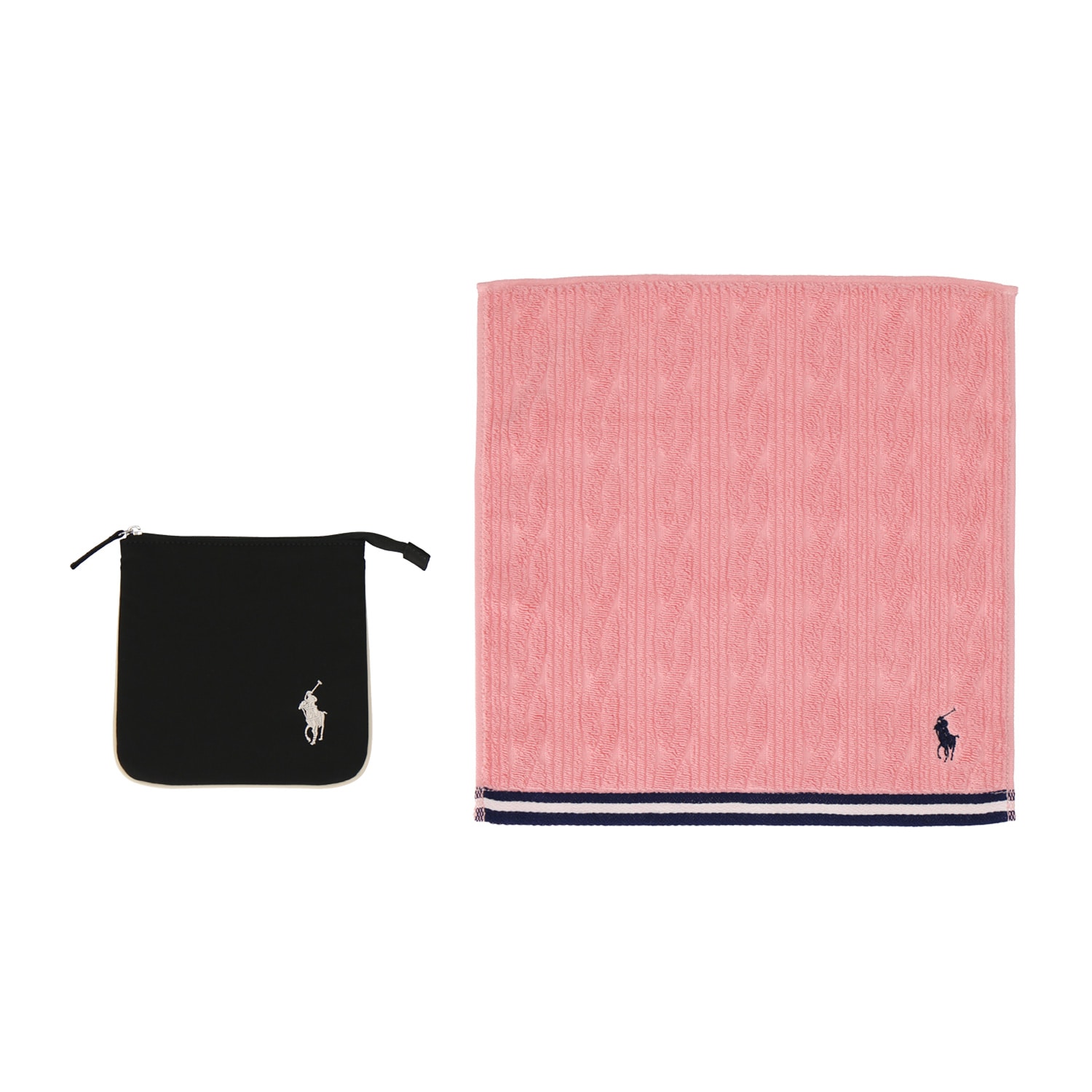 ポロ ラルフ ローレン ハンカチーフケース＆ラージタオルセット