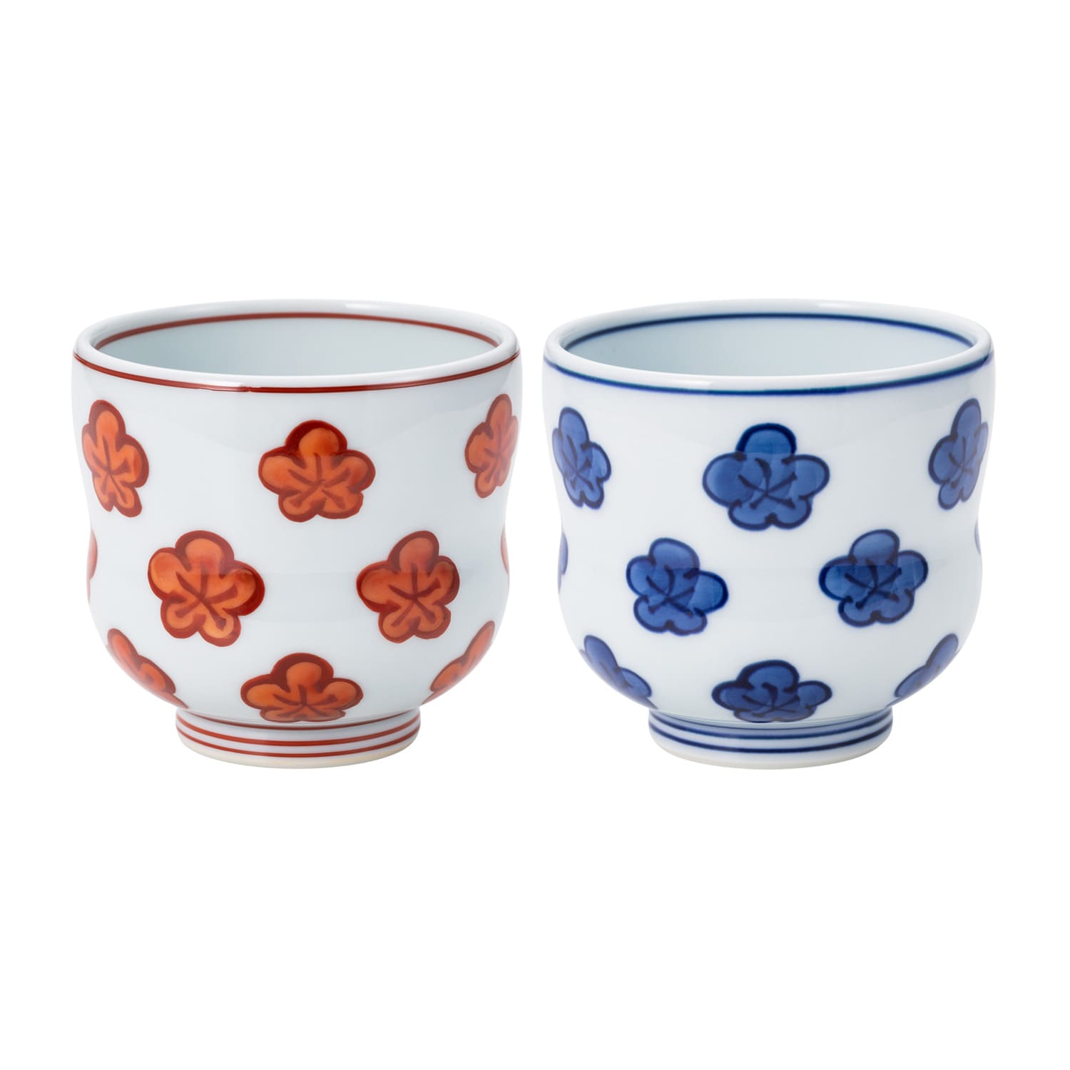 源右衛門窯 梅散し 組湯呑