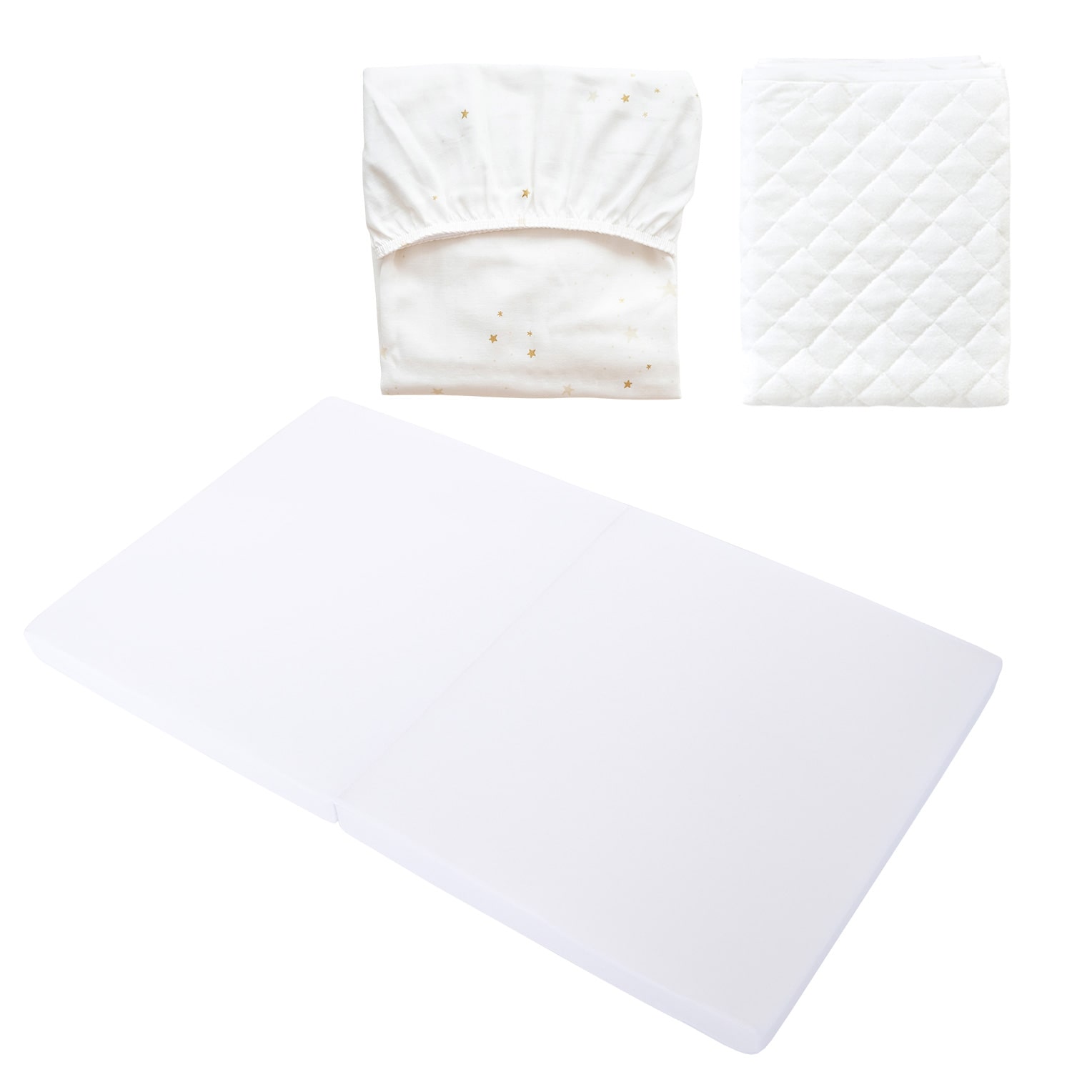 サンデシカ 敷ふとん３点セット 二つ折りタイプ レギュラーサイズ