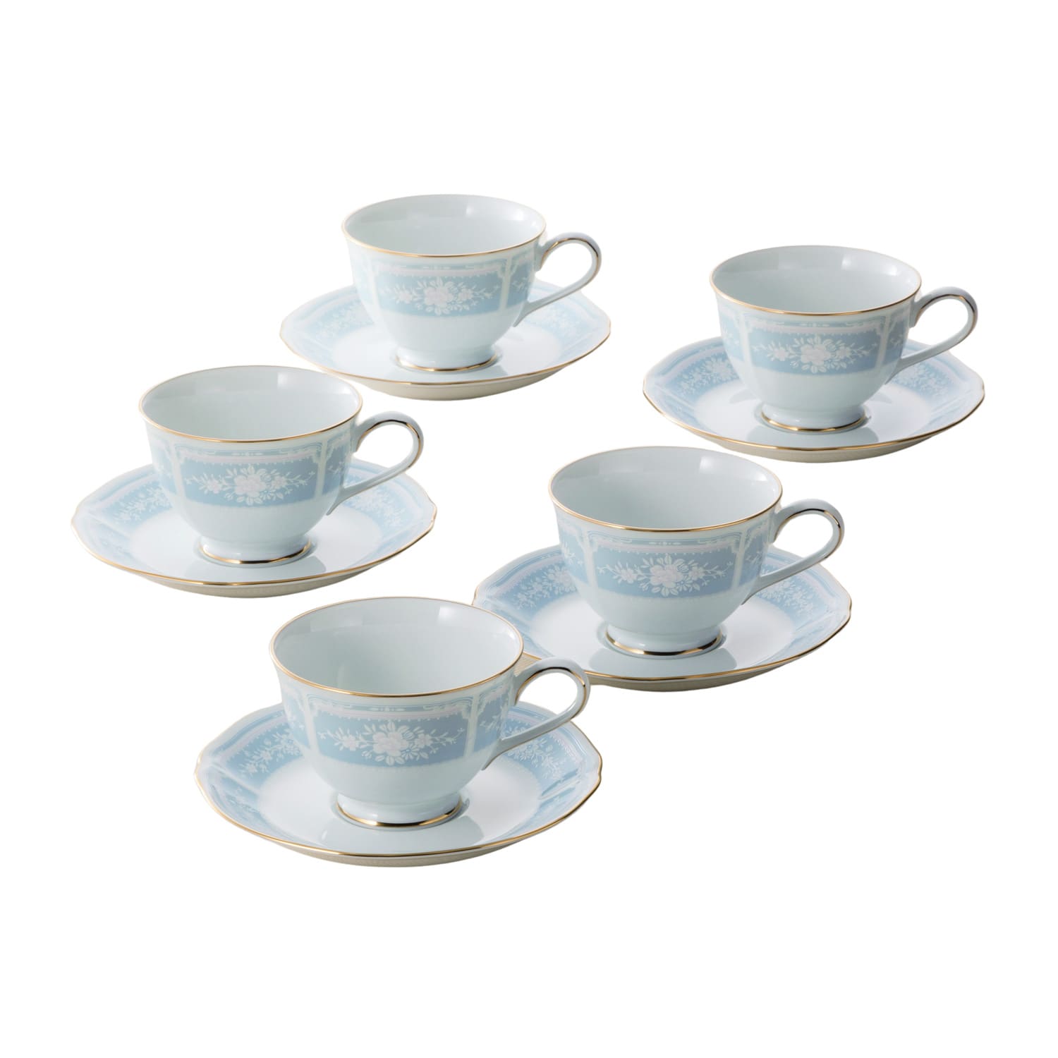 ノリタケ カップ＆ソーサー5客セット