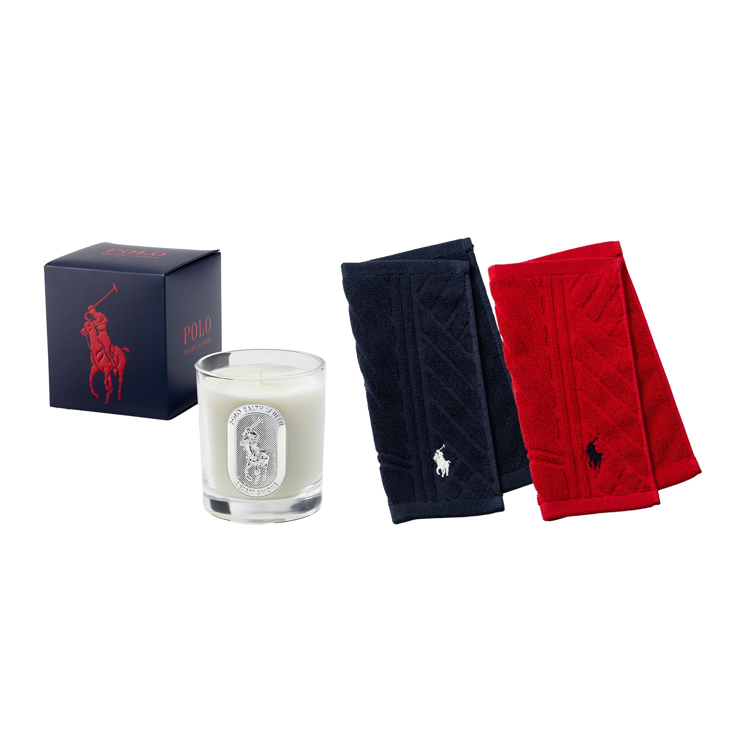 ポロ ラルフ ローレン キャンドルとミニタオルセット