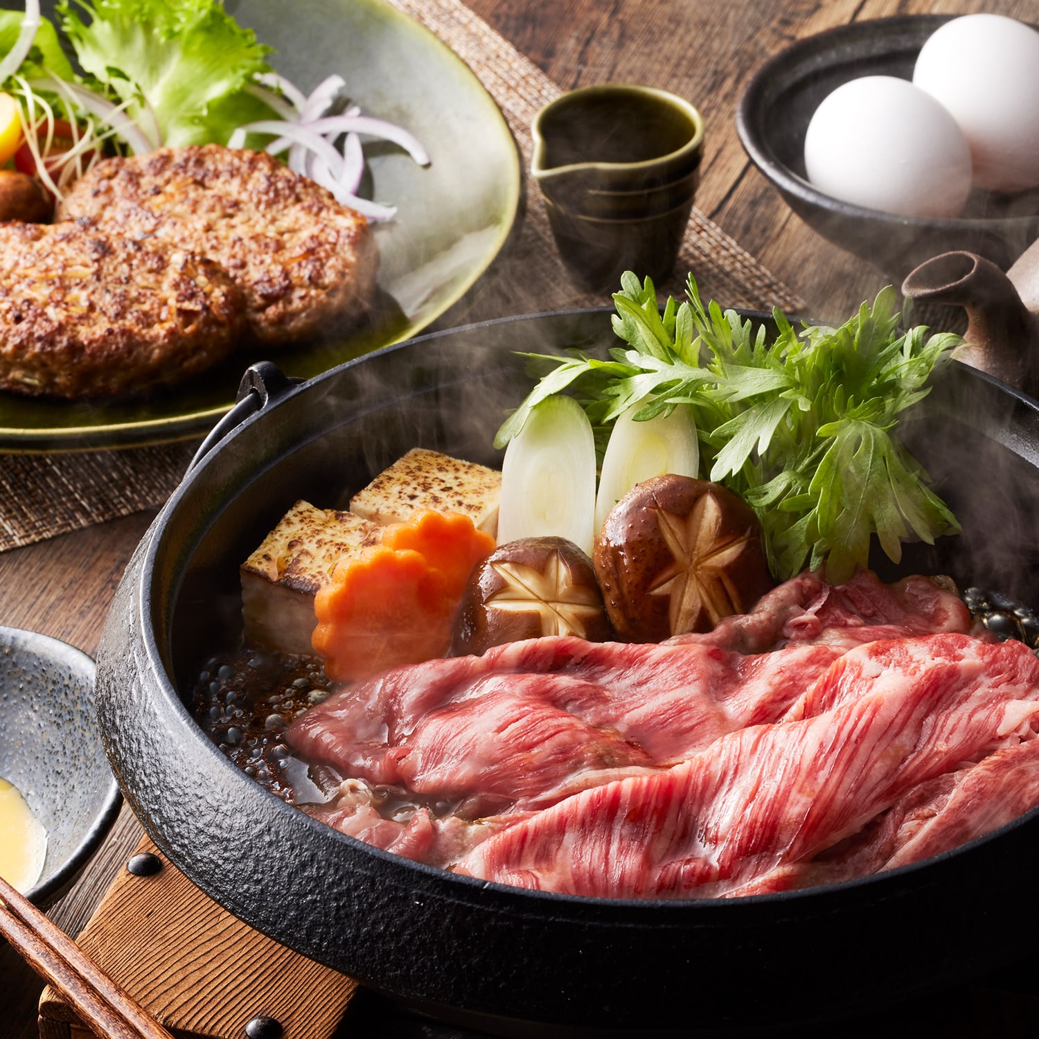 くまもとあか牛　すき焼＆ハンバーグセット