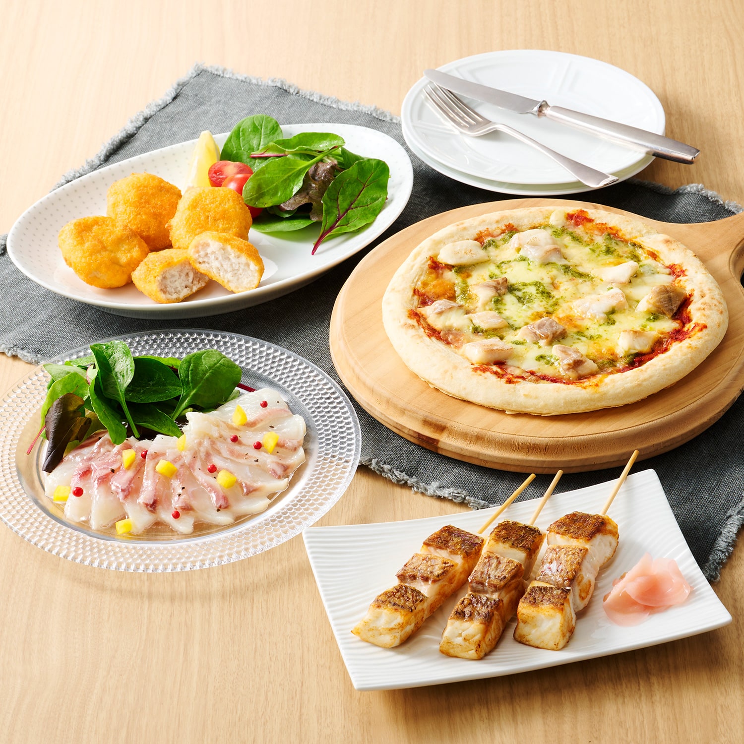 真鯛の洋食バラエティセット