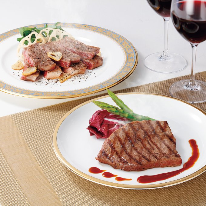 雪降り和牛尾花沢 ステーキセット