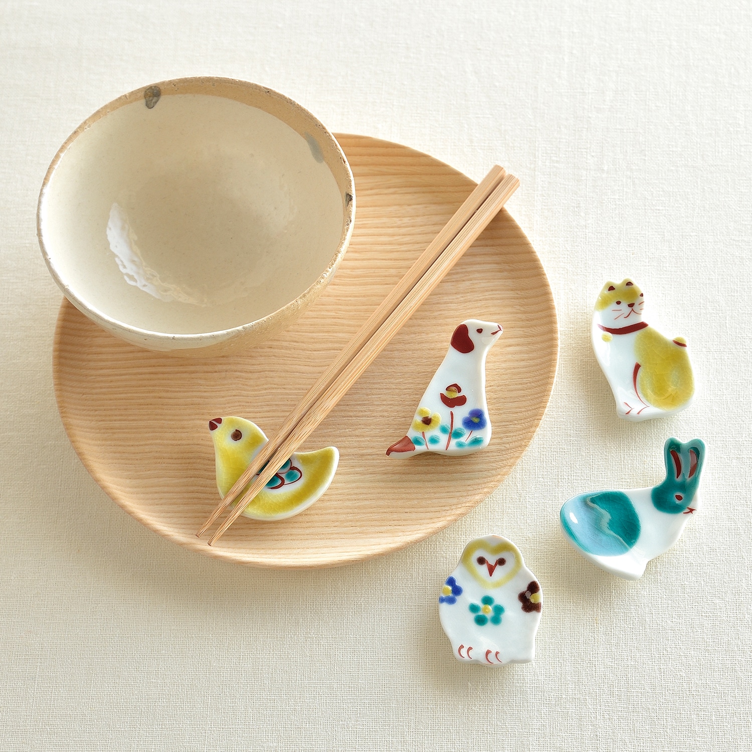 赤地径 動物箸置きセット