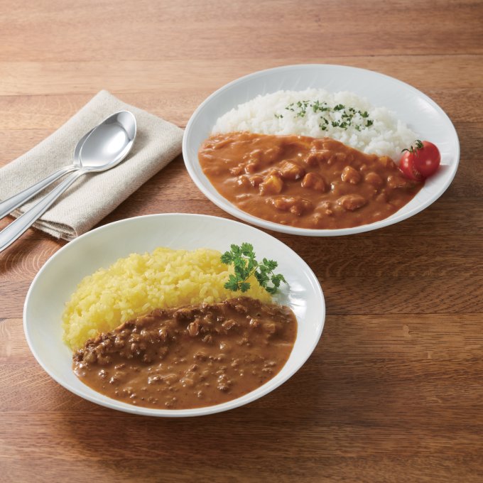 帝国ホテルキッチン チキンカレー・牛挽カレーセット