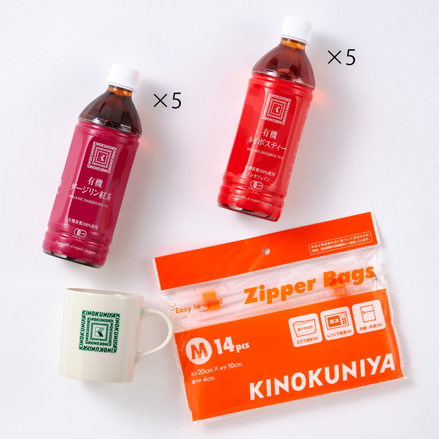 紀ノ国屋 お茶2種＆ロゴ入りマグカップ