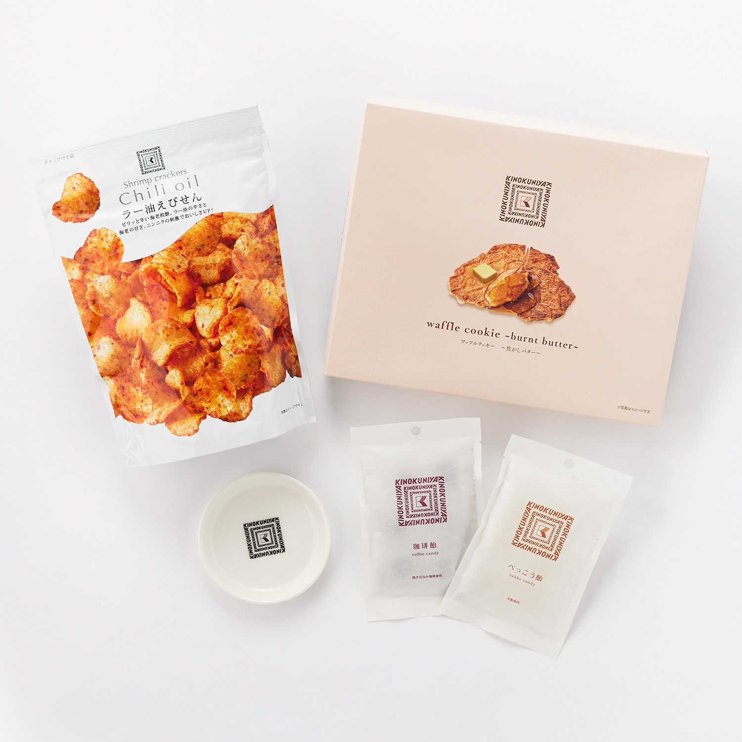 紀ノ国屋 お菓子4種＆ロゴ入りプレートA